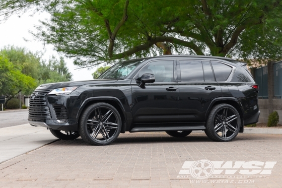 2026 Lexus LX with 24" Koko Kuture Vetse in Gloss Black wheels