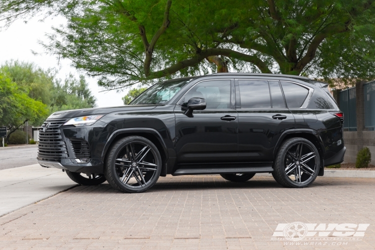 2026 Lexus LX with 24" Koko Kuture Vetse in Gloss Black wheels