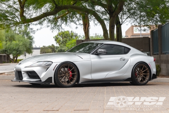2021 Toyota Supra with 20" Variant Aure in Gloss Bronze wheels
