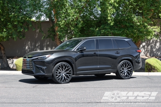 2026 Lexus TX with 24" Lexani Aries in Gloss Black Machined wheels