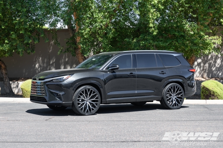 2026 Lexus TX with 24" Lexani Aries in Gloss Black Machined wheels