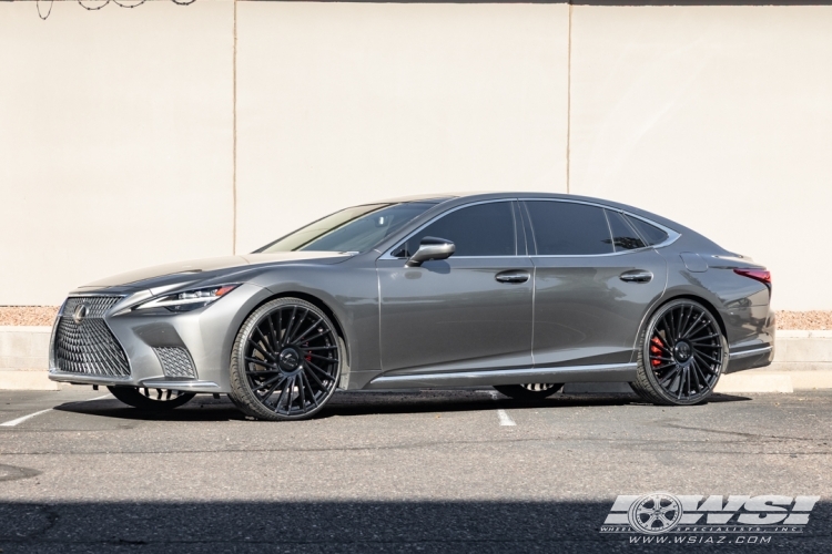 2022 Lexus LS with 24" Lexani Wraith XL-C in Gloss Black wheels