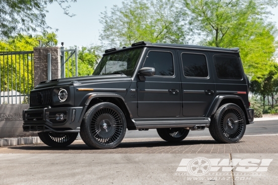 2026 Mercedes-Benz G-Class with 24" Koko Kuture Kessab in Gloss Black wheels
