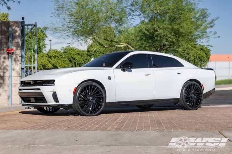 2026 Dodge Charger with 24" Lexani Wraith XL-C in Gloss Black wheels