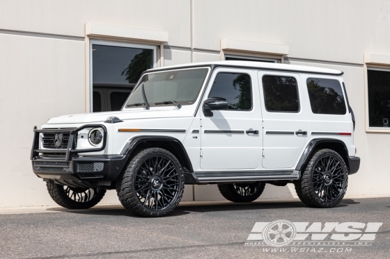 2023 Mercedes-Benz G-Class with 24" Lexani Newport XL in Gloss Black wheels