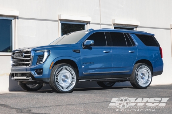 2026 GMC Yukon with 26" Koko Kuture Kessab in Silver Machined wheels