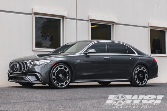 2026 Mercedes-Benz S-Class with 22" Koko Kuture Sicily in Gloss Black Machined (opt covered cap) wheels