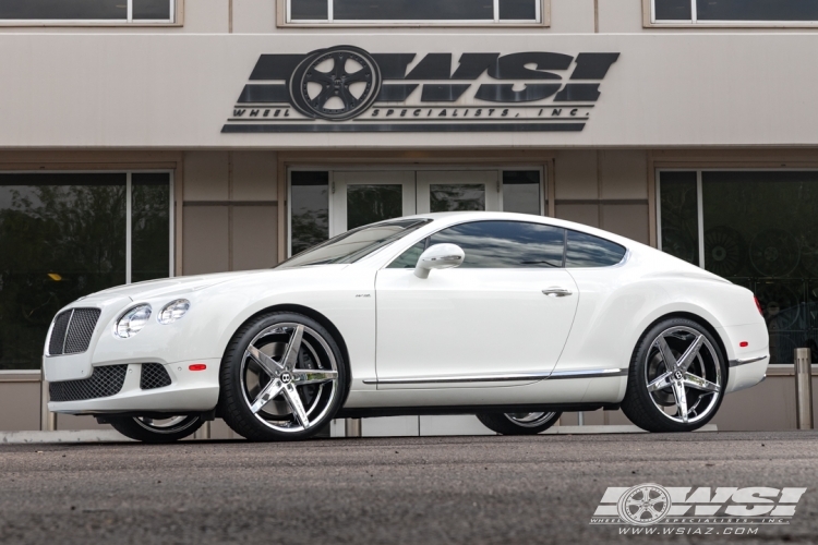 2014 Bentley Continental GT with 22" Lexani R-Four in Chrome wheels