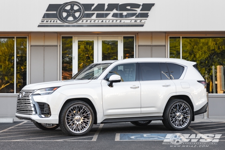2026 Lexus LX with 24" Lexani Newport XL in Chrome wheels