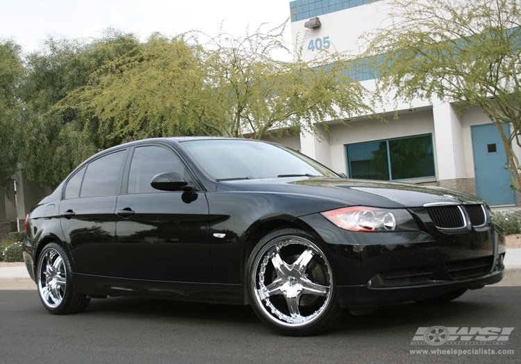 2006 BMW 3-Series with 19" MKW M50 in Chrome wheels