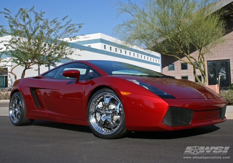 2007 Lamborghini Gallardo with 20" GFG Forged Trento-5 in Chrome wheels