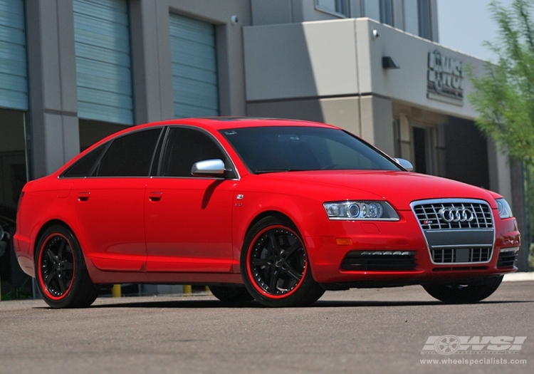 2007 Audi S6 with 19" Gianelle Spezia-5 in Black (Matte) wheels