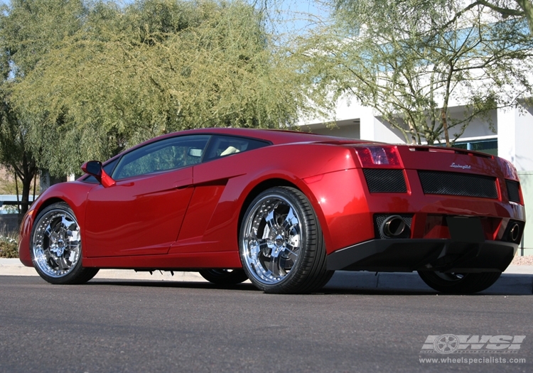 2007 Lamborghini Gallardo with 20" GFG Forged Trento-5 in Chrome wheels