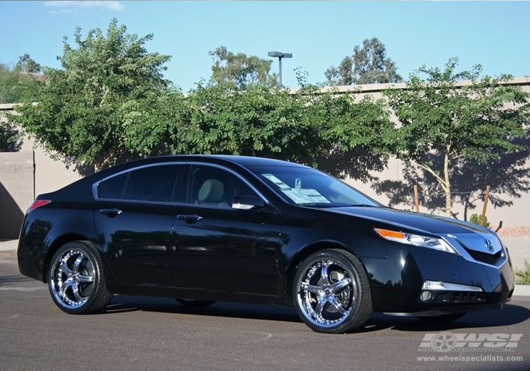 2009 Acura TL with 20" Enkei LS-5 in Chrome (Luxury Sport) wheels