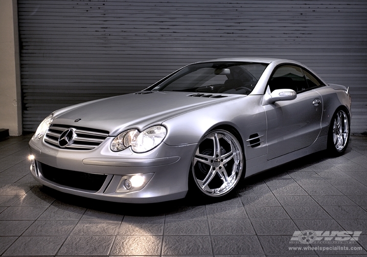 2007 Mercedes-Benz SL-Class with 20" Vossen VVS-075 in Silver (DISCONTINUED) wheels