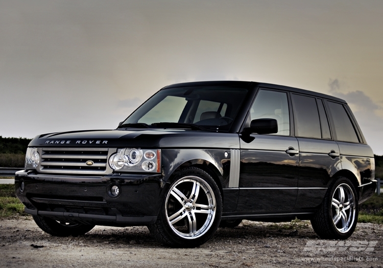 2008 Land Rover Range Rover with 22" Vossen VVS-078 in Silver wheels
