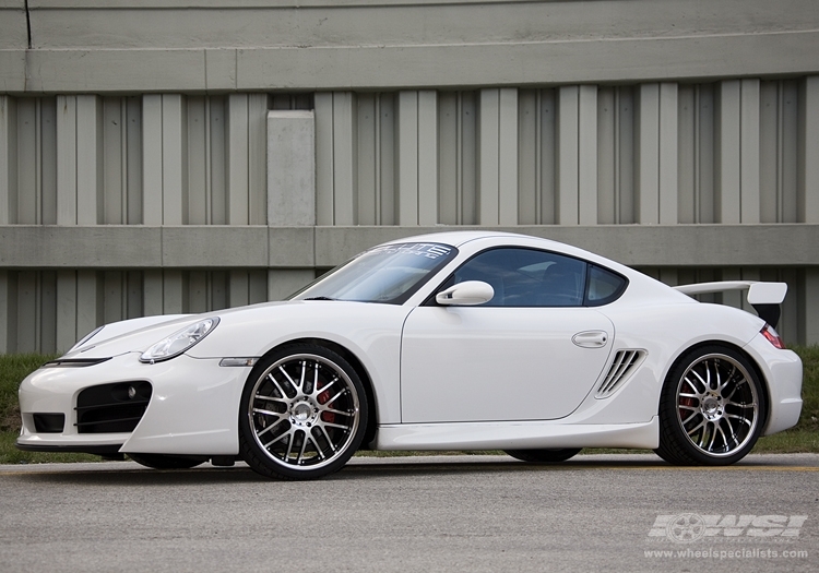 2008 Porsche Cayman with 20" Vossen VVS-094 in Black Machined (Discontinued) wheels