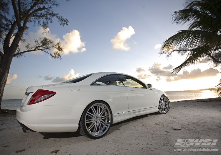 2009 Mercedes-Benz CL-Class with 22" Vossen VVS-082 in Silver Machined (DISCONTINUED) wheels