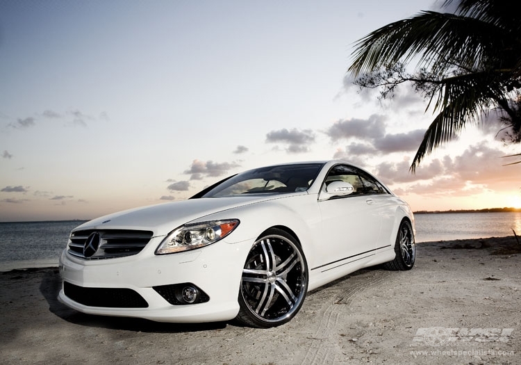 2008 Mercedes-Benz CL-Class with 22" Vossen VVS-078 in Black (Machined Face) wheels