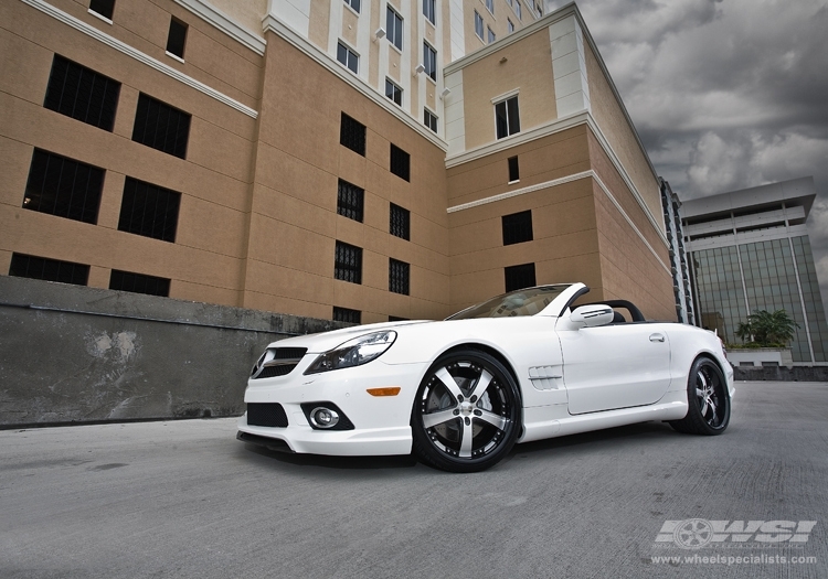 2008 Mercedes-Benz SL-Class with 20" Vossen VVS-084 in Black Machined (DISCONTINUED) wheels