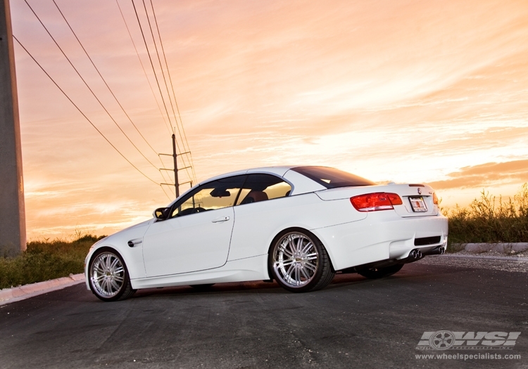 2009 BMW M3 with 20" Vossen VVS-082 in Silver Machined (DISCONTINUED) wheels