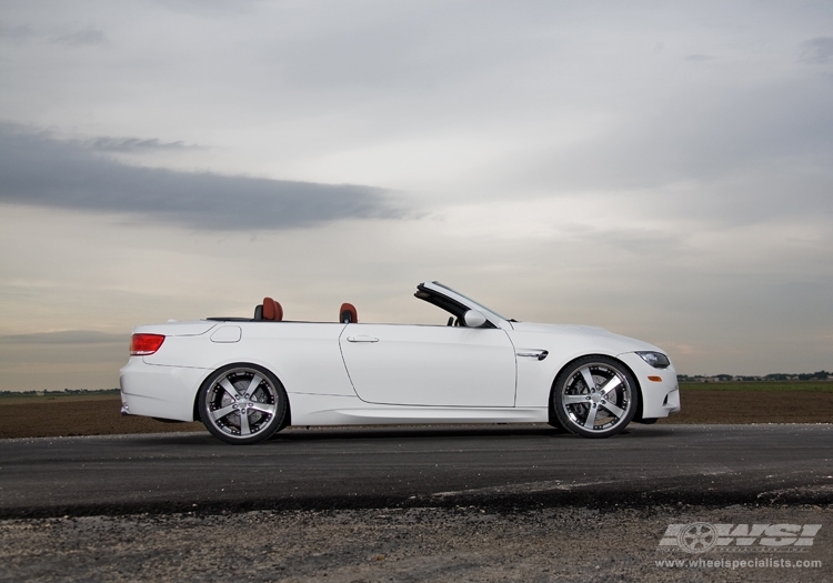 2009 BMW M3 with 20" Vossen VVS-084 in Black Machined (DISCONTINUED) wheels