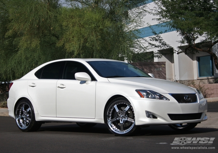 2007 Lexus IS with 20" Gianelle Spezia-5 in Chrome wheels