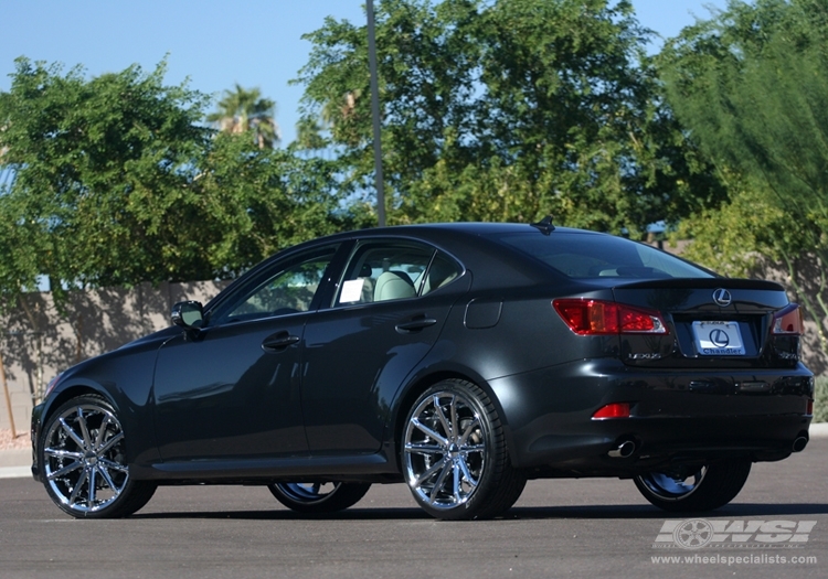 2008 Lexus IS with 20" Gianelle Spidero-5 in Chrome wheels