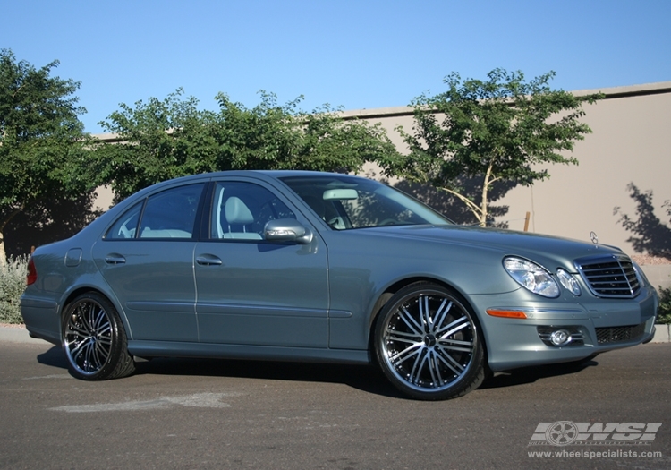 2007 Mercedes-Benz E-Class with 20" Vossen VVS-082 in Black Machined (DISCONTINUED) wheels