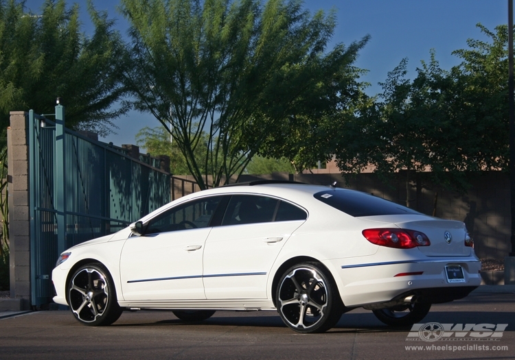 2009 Volkswagen CC with 20" Giovanna Dalar-5 in Machined Black wheels