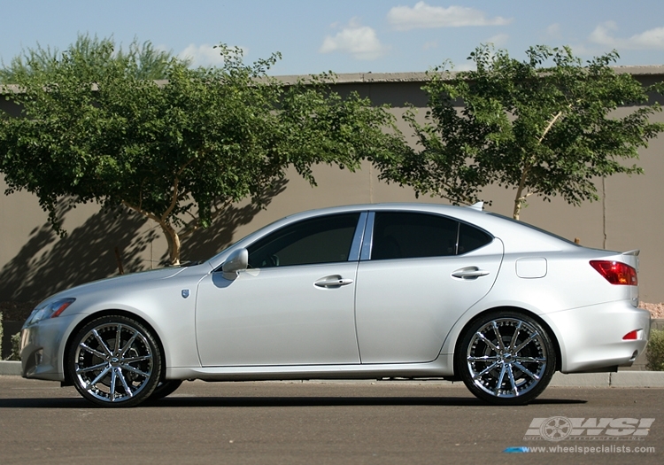 2008 Lexus IS with 20" Gianelle Spidero-5 in Chrome wheels