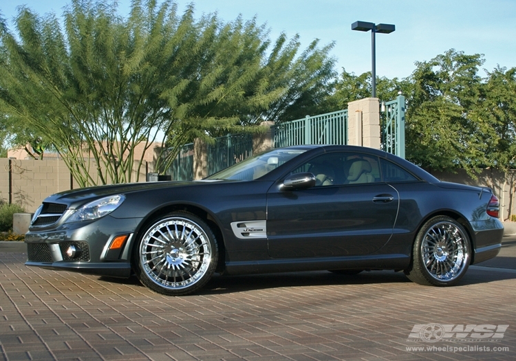 2008 Mercedes-Benz SL-Class with 20" GFG Forged Mykonos in Chrome wheels