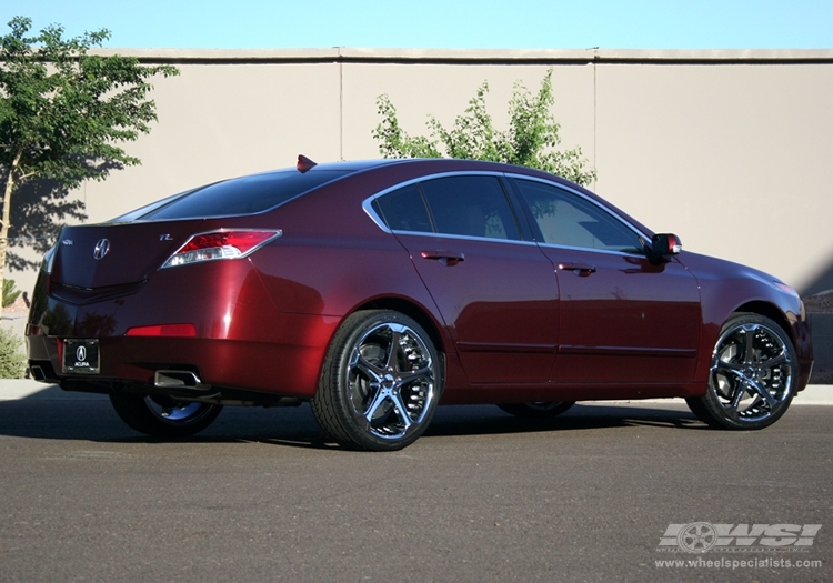 2009 Acura TL with 20" Giovanna Dalar-5 in Chrome wheels