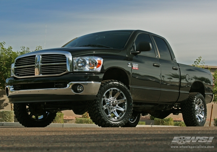 2008 Ram Pickup with 20" Ballistic Off Road 814-Jester in Chrome wheels