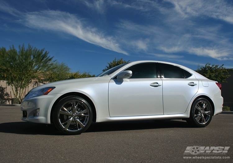 2009 Lexus IS with 17" OE Black Chrome Black Chrome in Black (Chrome) wheels