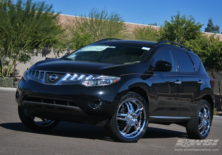 2008 Nissan Murano with 22" Giovanna Cuomo in Chrome wheels