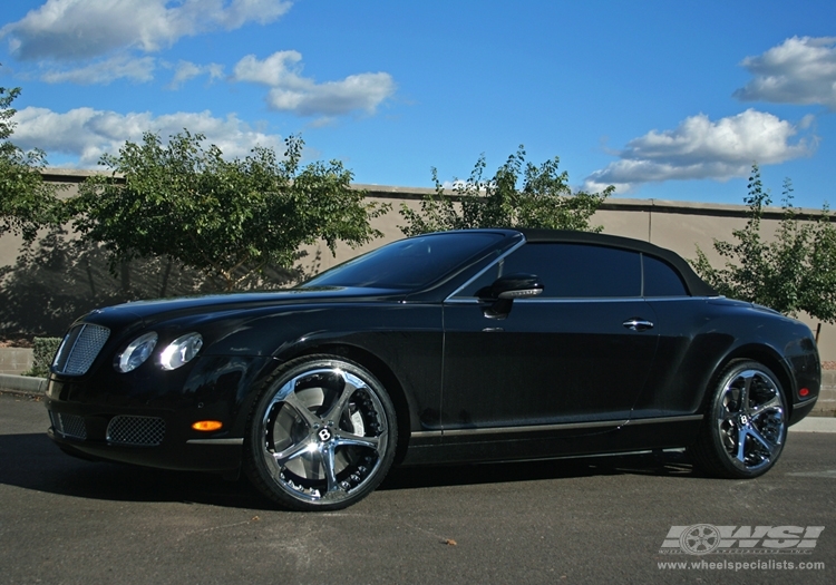 2008 Bentley Continental with 21" Giovanna Dalar-5 in Chrome wheels