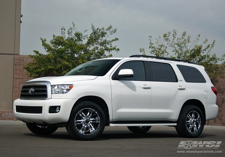 2009 Toyota Sequoia with 20" Ballistic Off Road 810-Wizard in Chrome wheels