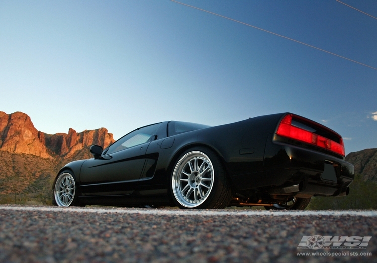 1991 Acura NSX with 18/19" Enkei RPF1 Type RC in Silver wheels