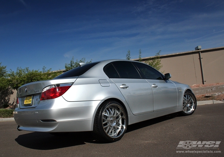 2008 BMW 5-Series with 20" Vossen VVS-094 in Silver (Discontinued) wheels