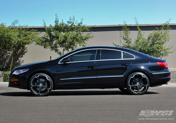2009 Volkswagen CC with 20" Giovanna Dalar-5 in Machined Black wheels