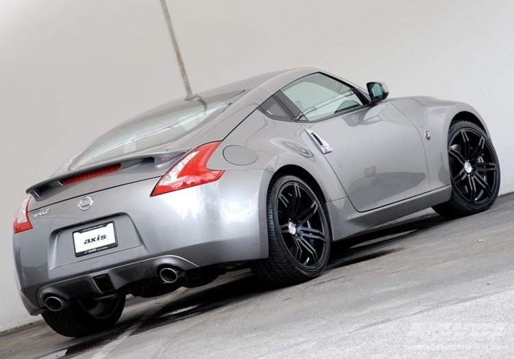 2009 Nissan 370Z with 20" Axis Angle in Black (Matte) wheels