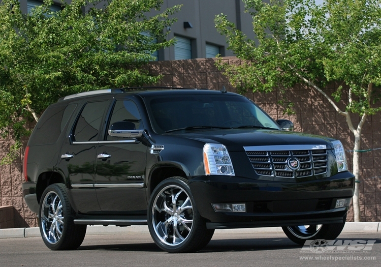 2008 Cadillac Escalade with 24" Lexani Dial in Chrome (Premium Series) wheels