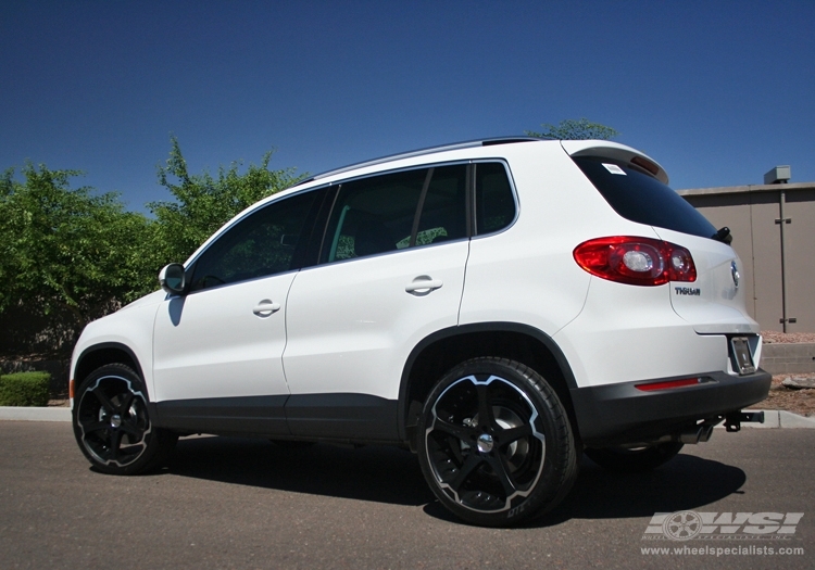 2009 Volkswagen Tiguan with 20" Giovanna Dalar-5 in Machined Black wheels