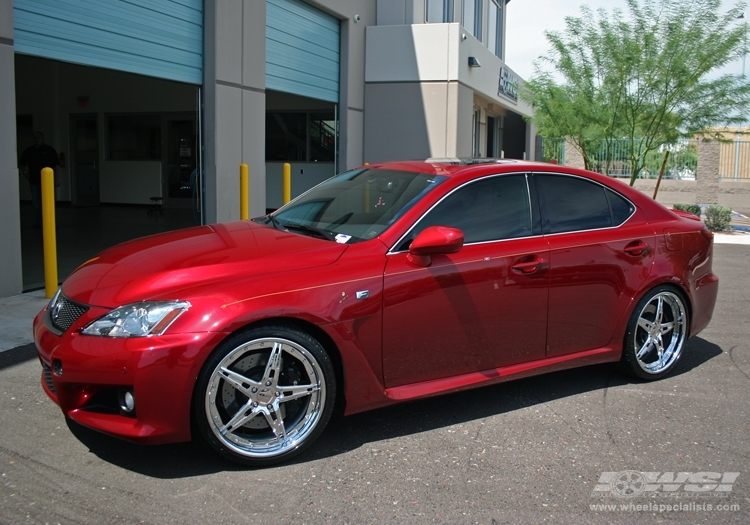 2009 Lexus IS-F with 20" GFG Forged Medellin in Chrome wheels
