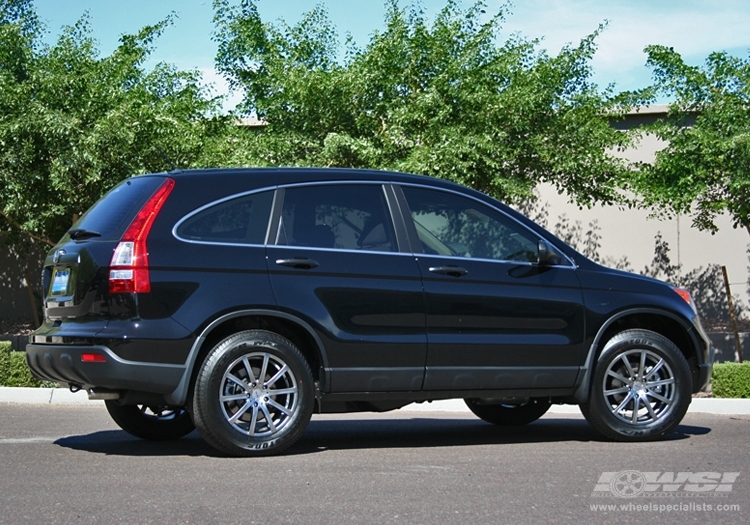 2009 Honda CR-V with 17" MKW Closeouts M74 in Black (Hyper) wheels