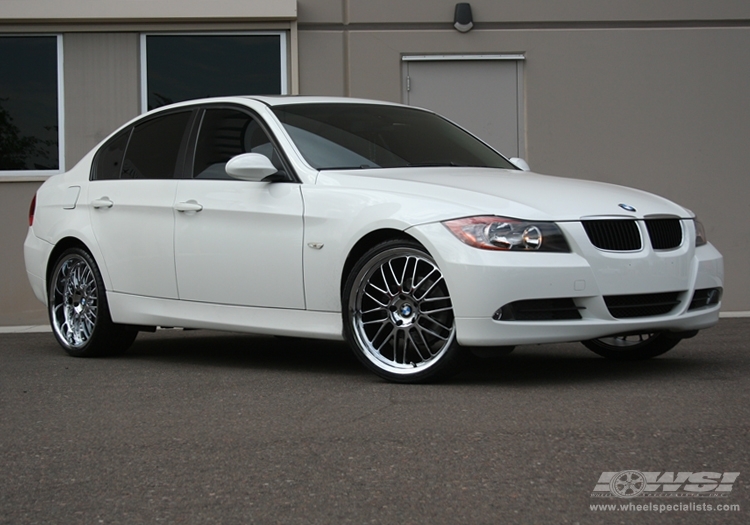 2008 BMW 3-Series with 20" Beyern Mesh in Chrome wheels