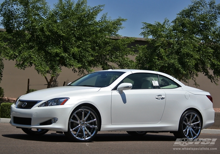 2010 Lexus IS-C with 20" Gianelle Spidero-5 in Chrome wheels