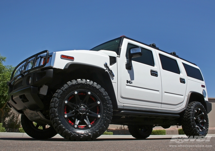 2008 Hummer H2 with 20" Ballistic Off Road 814-Jester in Black (Matte) wheels