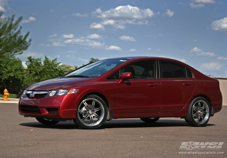 2009 Honda Civic with 17" Momo RPM in Silver (Anthracite) wheels